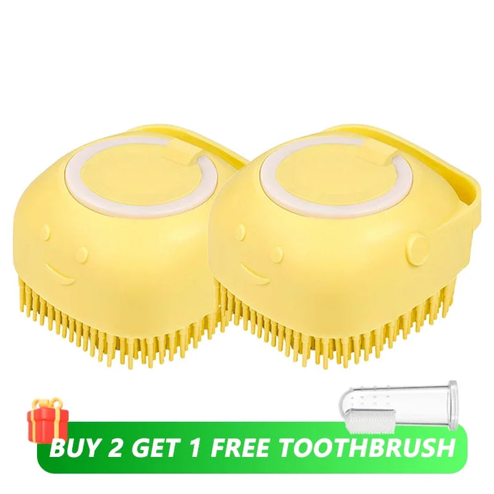 Cute Dog Bath Brush