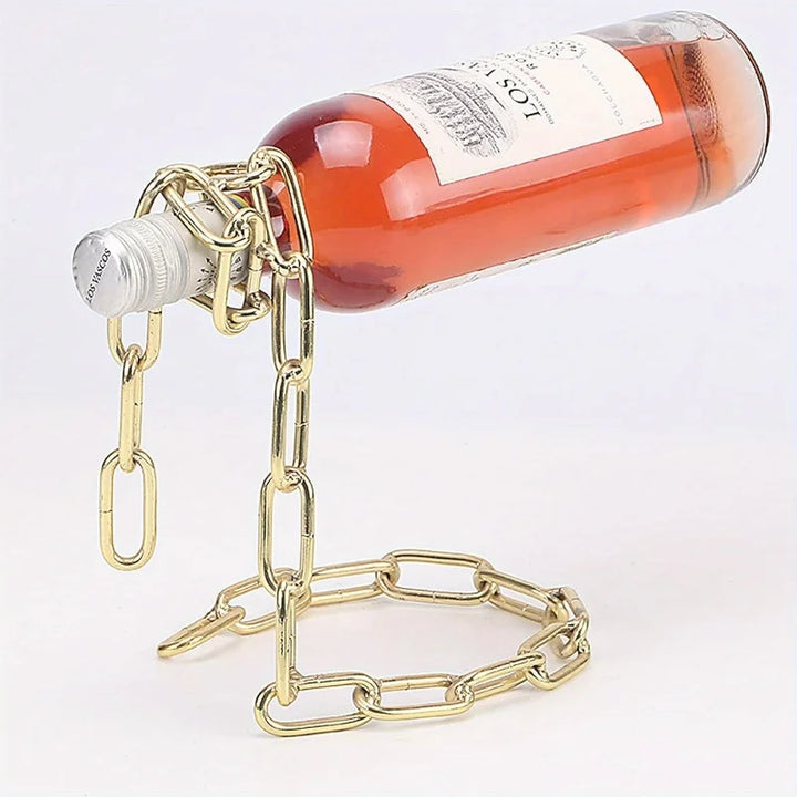 Magic Iron Chain Wine Bottle Holder
