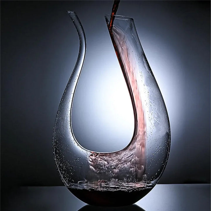 Crystal U-shaped 1500ml Wine Decanter