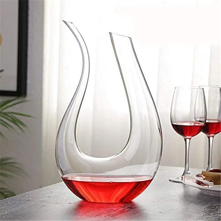 Crystal U-shaped 1500ml Wine Decanter